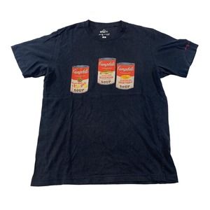 Campbell's Noodle Soup Graphic Tee Thrifted Vintage Style Size M